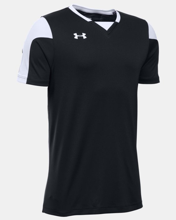 Boys' UA Maquina Soccer Jersey, Black, pdpMainDesktop image number 0